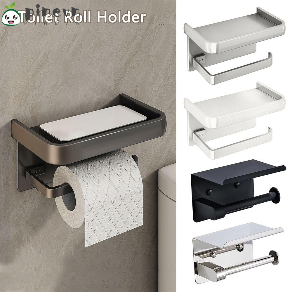 PINEVN Giá Đỡ Cuộn Giấy Vệ Sinh Bằng Nhôm Tiện Dụng Cho Gia Đình