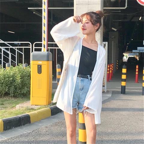 Áo Khoác Cardigan Chiffon Cỡ Lớn Chống Nắng Phong Cách Hàn Quốc Thời Trang Mùa Hè Cho Nữ