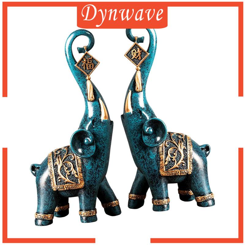 Set 2 Bức Tượng Voi Trang Trí Phong Cách Hiện Đại