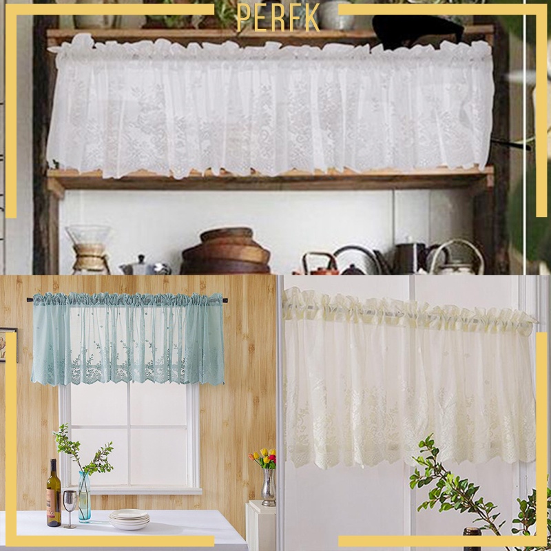 Rèm Cửa Sổ Ren Hoa Xinh Xắn 130x41cm