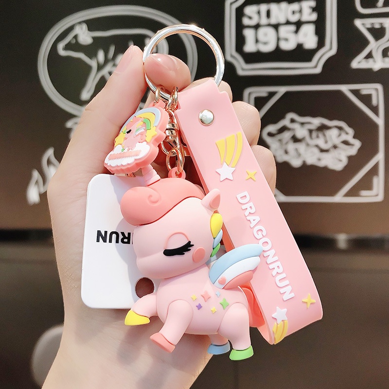 Móc Khóa Hình Kỳ Lân Hoạt Hình Sáng Tạo Dễ Thương