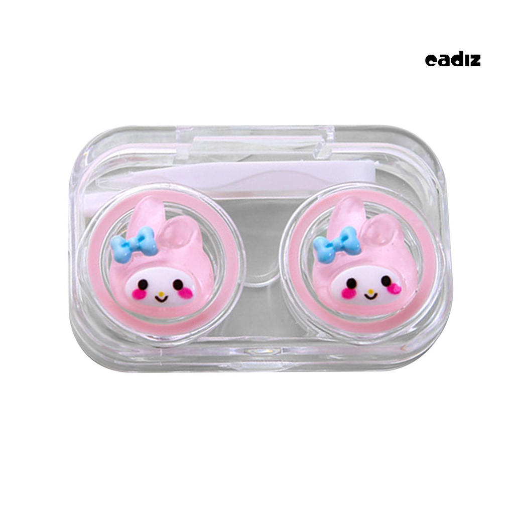 Hộp Đựng Kính Áp Tròng Bằng Nhựa Trong Suốt In Họa Tiết Hoạt Hình Dễ Thương