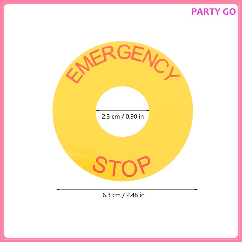 Bộ 10 Miếng Dán Cảnh Báo Khẩn Cấp Bảo Vệ An Toàn