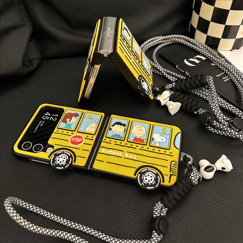 Ốp Điện Thoại Silicone Chống Sốc In Hình Snoopy Cho Samsung Galaxy Z Flip 3 Flip4