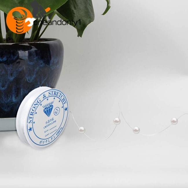 Bộ 10 Cuộn Chỉ Trong Suốt Co Giãn Chống Rách Dùng Làm Trang Sức Diy