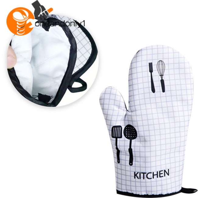 1 Cặp Găng Tay Cách Nhiệt Cao Cấp Dùng Cho Lò Vi Sóng / Nướng Bbq