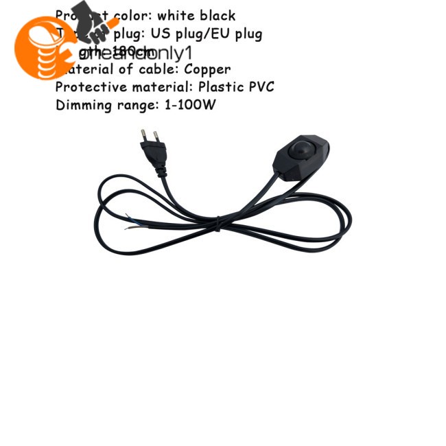 Dây Công Tắc Điều Chỉnh Độ Sáng Đèn LED 1.8m AC110V 220V EU / US Plug