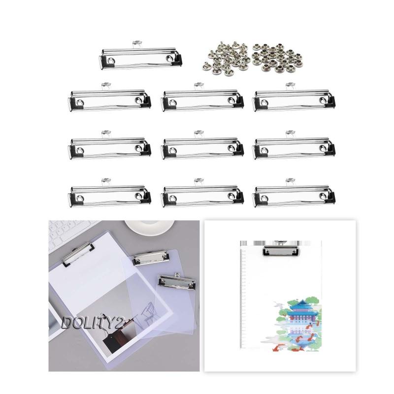 Set 10 Kẹp Sắt Cố Định Tấm Bảng Cứng Thay Thế Tiện Dụng Cho Nhà Hàng / Văn Phòng