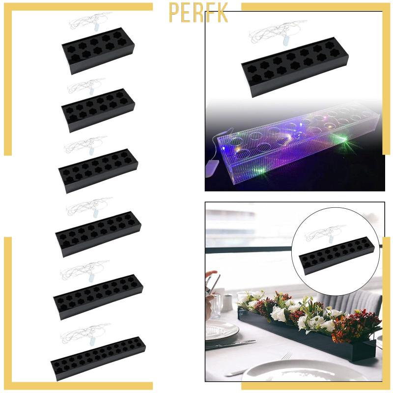 Lọ Hoa Hình Chữ Nhật Bằng Acrylic Dùng Trang Trí Bàn Làm Việc