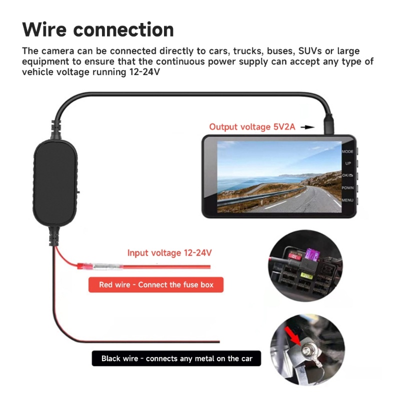 Củ Sạc ROX Chuyển Đổi 12V24V Sang 5V2A Type C GPS Cho Xe Hơi