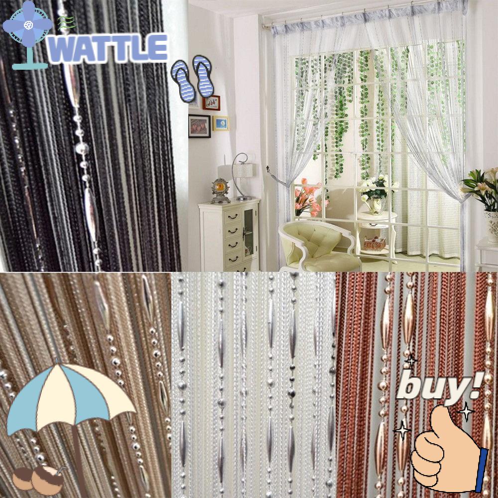 WTTLE Dây Chuỗi Hạt Trang Trí Rèm Cửa Sổ 1Mx2M 1Mx