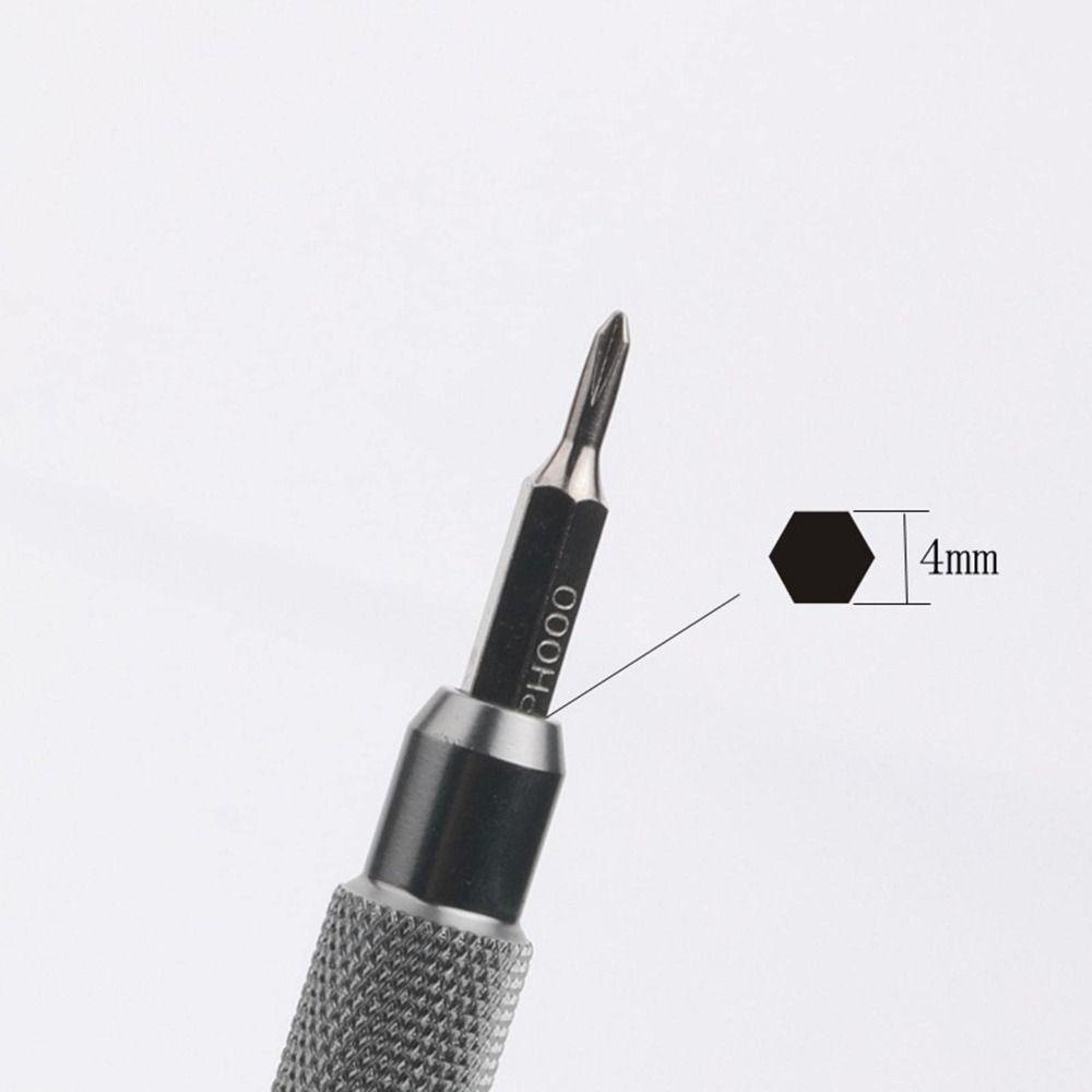 JANE Đầu Tua Vít Lục Giác 4mm Bằng Hợp Kim Nhôm Màu Bạc Thay Đổi Nhanh Dùng Sửa Chữa Điện Thoại