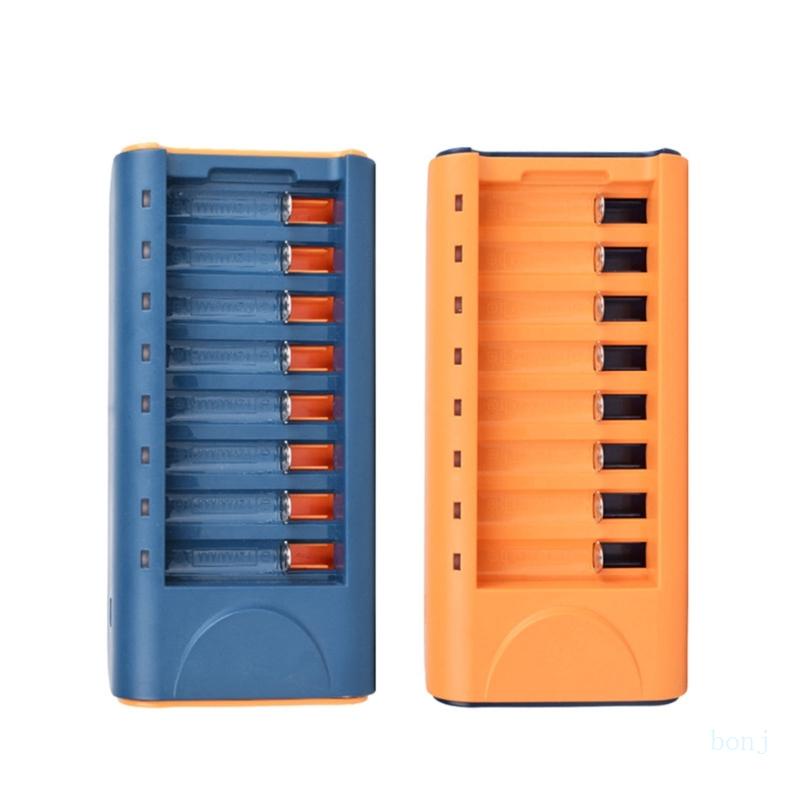 Bộ Sạc Pin AA AAA NiMH 1 Sang 8 Pin Có Thể Sạc Lại Bảo Vệ An Toàn