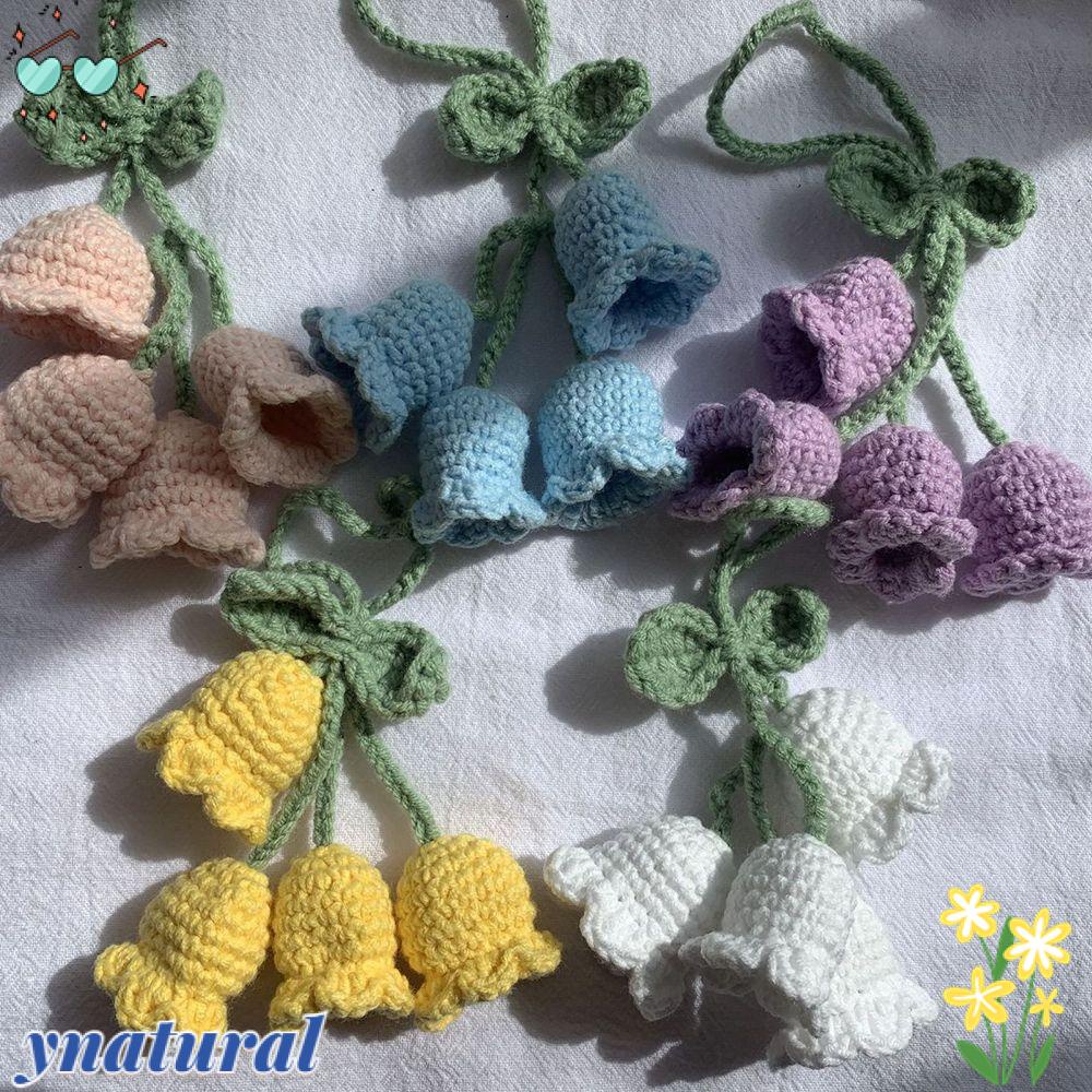 YNATURAL Móc Khóa Hình Chuông Hoa Phong Lan Handmade Thời Trang Cho Nữ