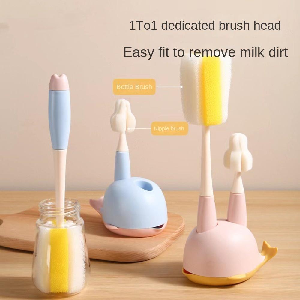 SUYO Bộ Cọ Rửa Chai Lọ Bằng Bọt Biển Dễ Thương Tiện Dụng