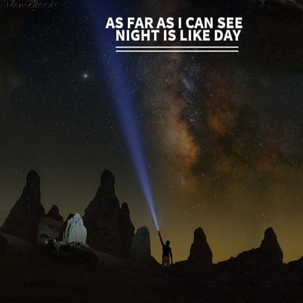 Đèn Pin LED COB 800mAh IPX4 Cổng Sạc USB Xoay Linh Hoạt