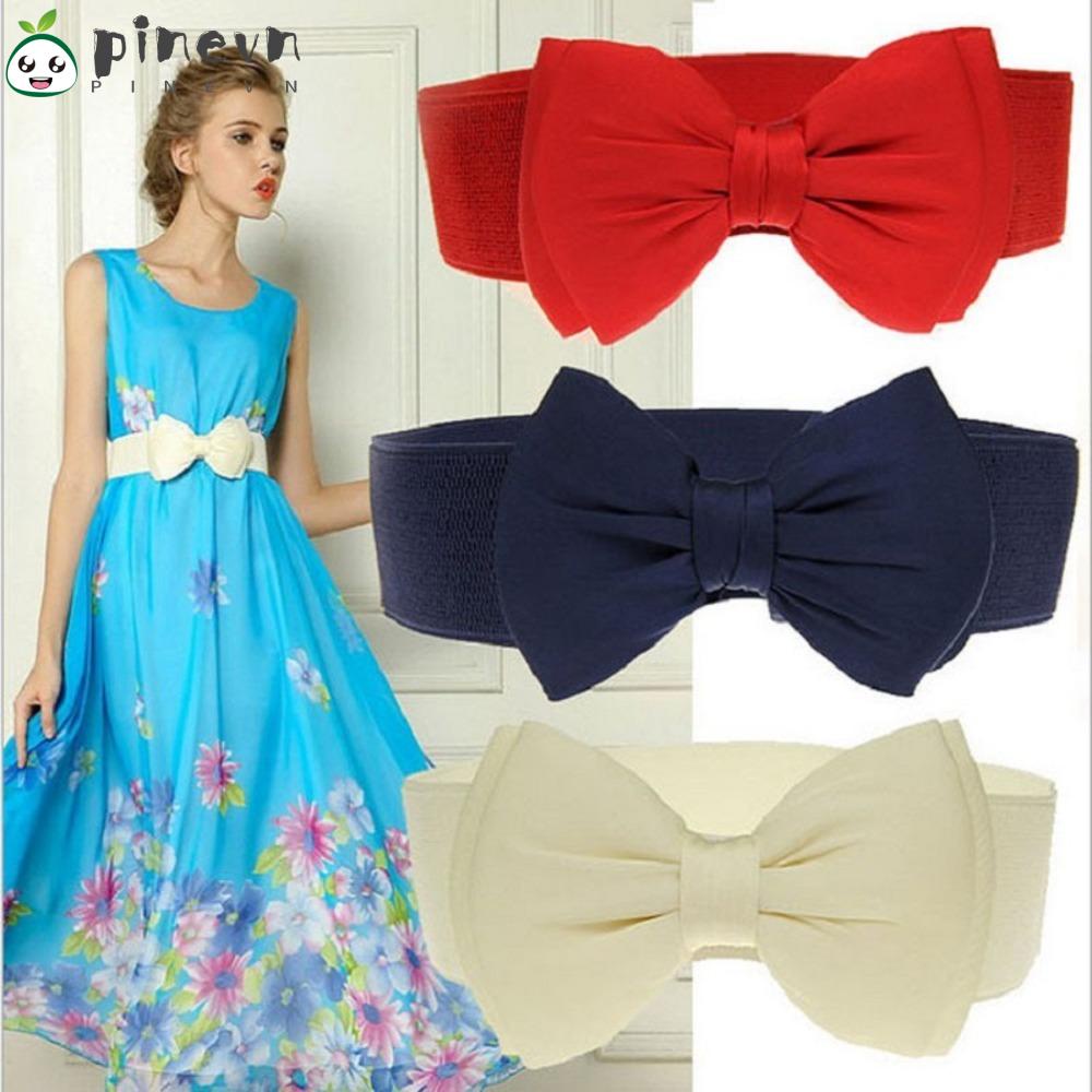 PINEVN Thắt Lưng Bản Rộng Co Giãn Phong Cách Cổ Điển