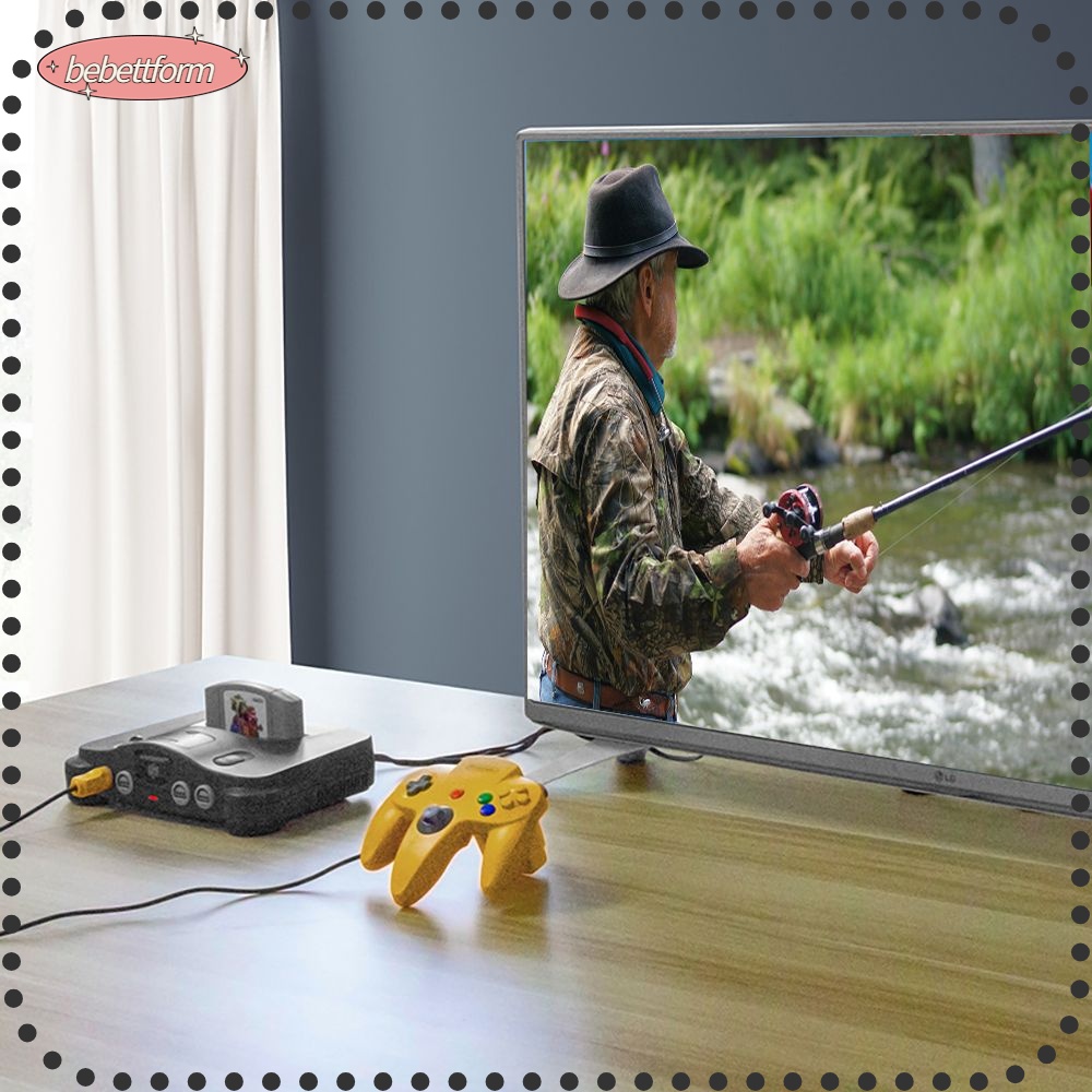 BEBETTERM Bộ Chuyển Đổi Cho Nintendo N64 Super SNES / NGC HD N64