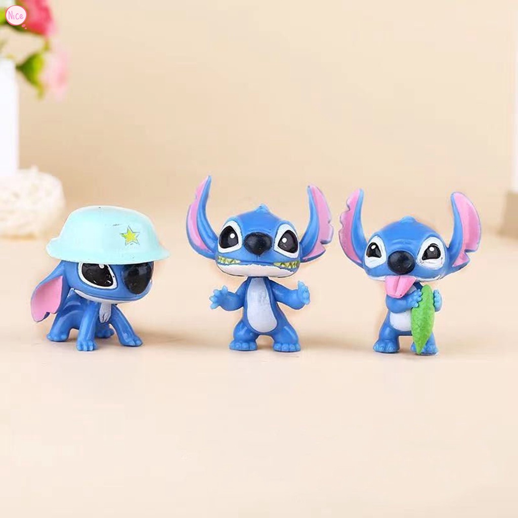 Bộ 10 Tượng Nhân Vật Hoạt Hình Stitch