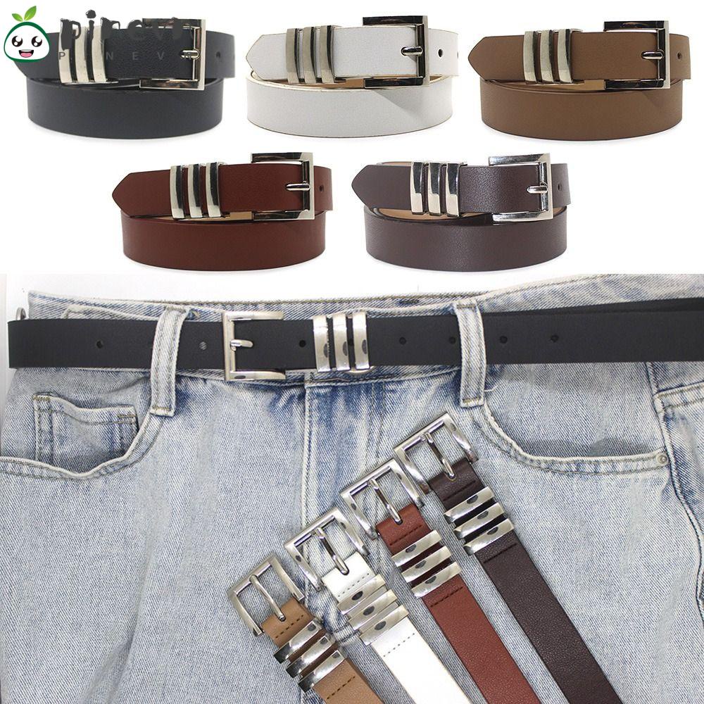 PINEVN Thắt Lưng Da Bản Nhỏ Thời Trang Cho Nữ