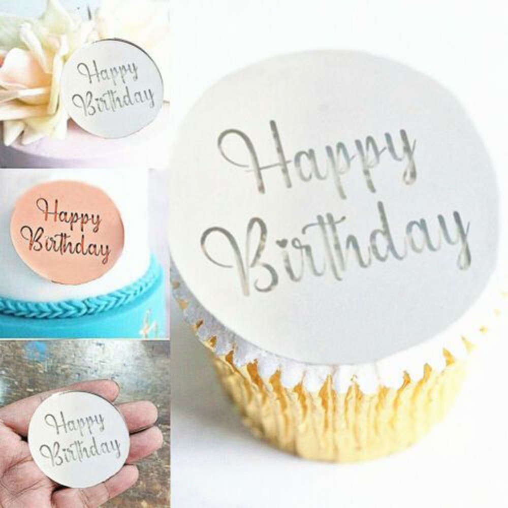 Set 5 / 10 / 20 ĐĩA Acrylic NhiềU MàU Dễ Thương ĐựNg BáNh Cupcake