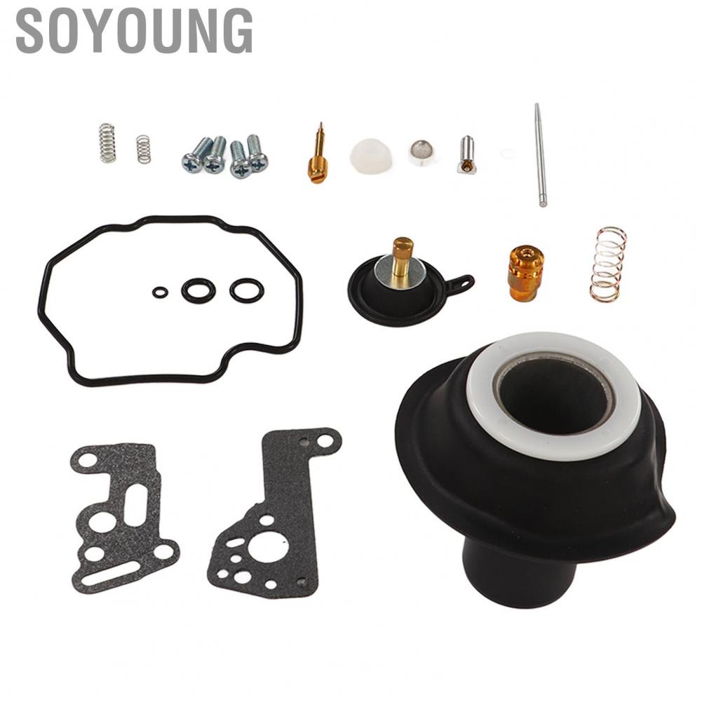 Soyoung Carb Overhaul Kit Carburetor Rebuild  Wear Resistant  Aging with Plunger Diaphragm for Motorbike