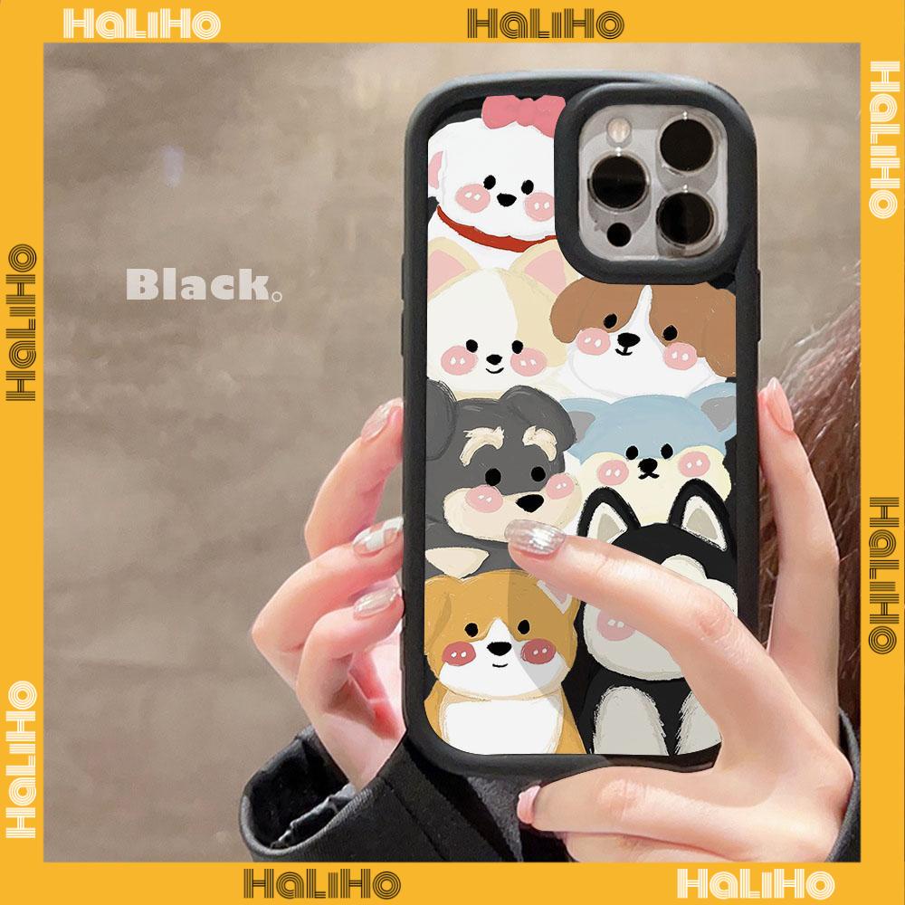 Ốp lưng iPhone 11 Ốp Lưng iPhone Bóng Bóng Mờ Ốp Điện Thoại TPU Mềm Chống Sốc Bảo Vệ Camera Hình Cún Con Hoạt Hình Dễ Thương Tương thích với iPhone 14 Pro max 13 Pro max 12 Pro Max 11 xr xs max 7 8