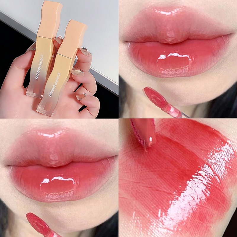 Son Kem Tint Bóng CAPPUVINI Vitality Clear Water Light Lip Glaze Mềm Mịn