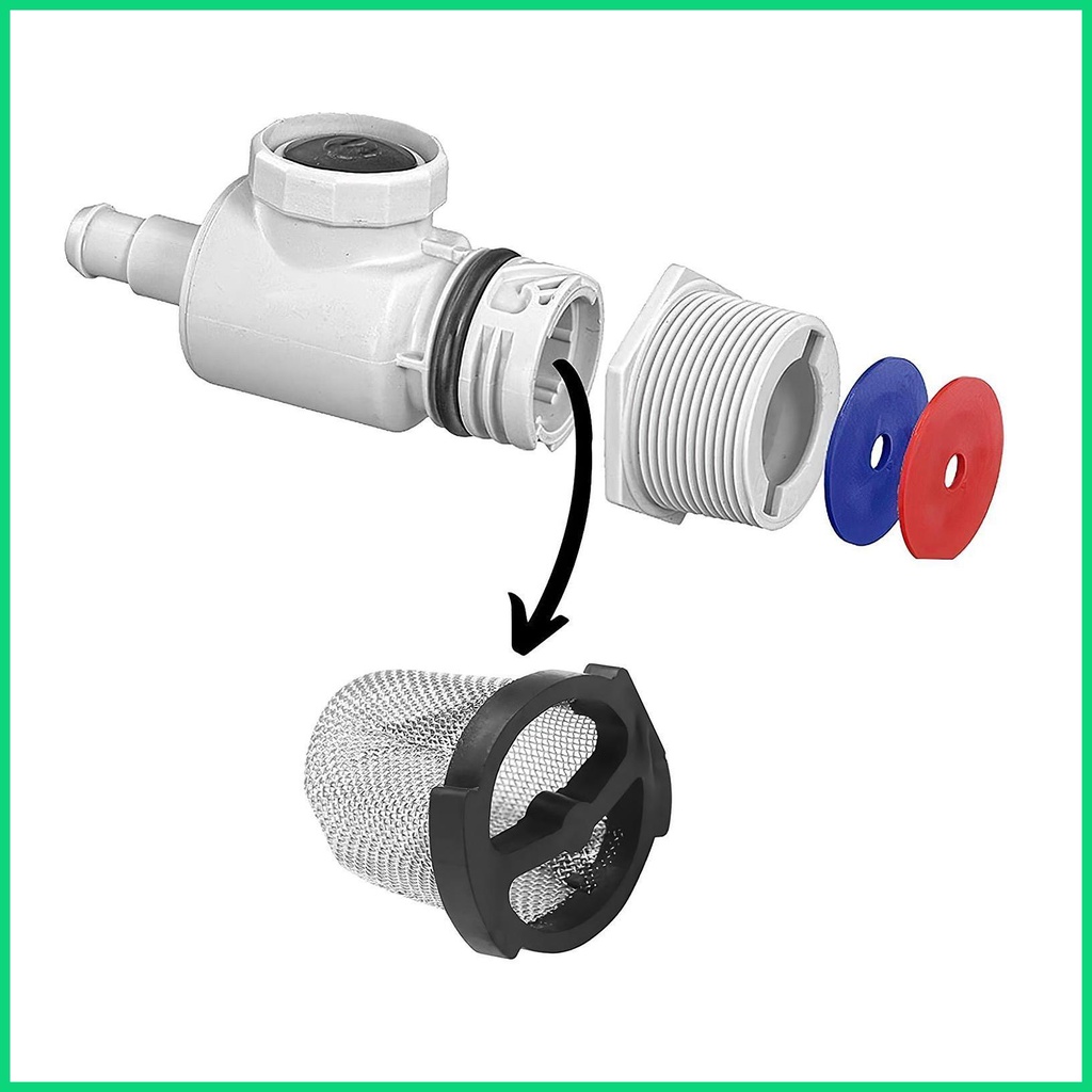Set 2 Phụ Kiện Lọc Hồ Bơi Bằng Thép Không Gỉ Dễ Tháo Rời Tiện Dụng