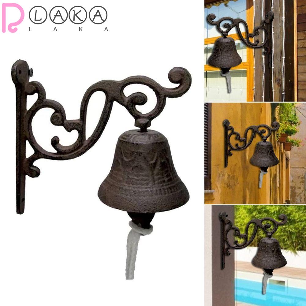 LAKAMIER Chuông Cửa Bằng Sắt Phong Cách Mộc Mạc Cổ Điển Độc Đáo Trang Trí Nhà Cửa