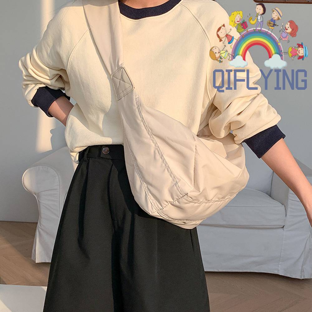 Túi Đeo Chéo Bằng Nylon Cỡ Lớn Thời Trang Cho Nữ
