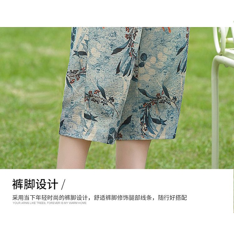 Áo Thun Tay Ngắn Phong Cách Phương Tây Thời Trang Mùa Hè Mới Cho Phụ Nữ Trung Niên