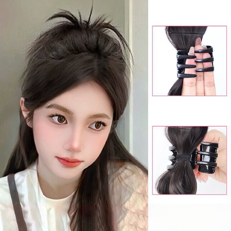 [Đẹp] Chicken Style Balloon Half Head Wig YR