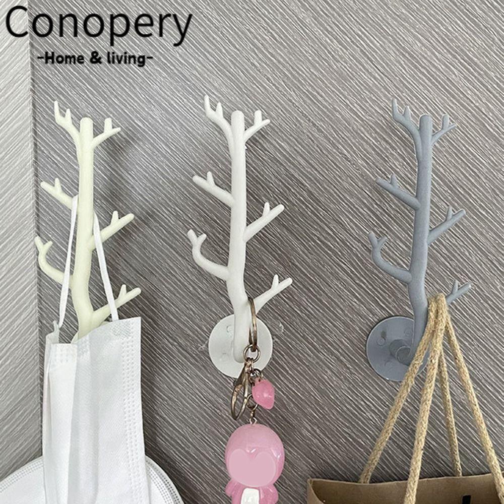 CONOPERY Set 4 Móc Treo Đồ Dán Tường Siêu Nhẹ Tiện Dụng Cho Gia Đình