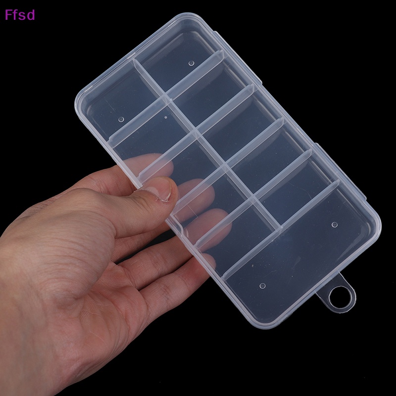 Hộp Rỗng 10 / 11 Ngăn Đựng Hạt Đá Trang Trí Móng Tay Nghệ Thuật