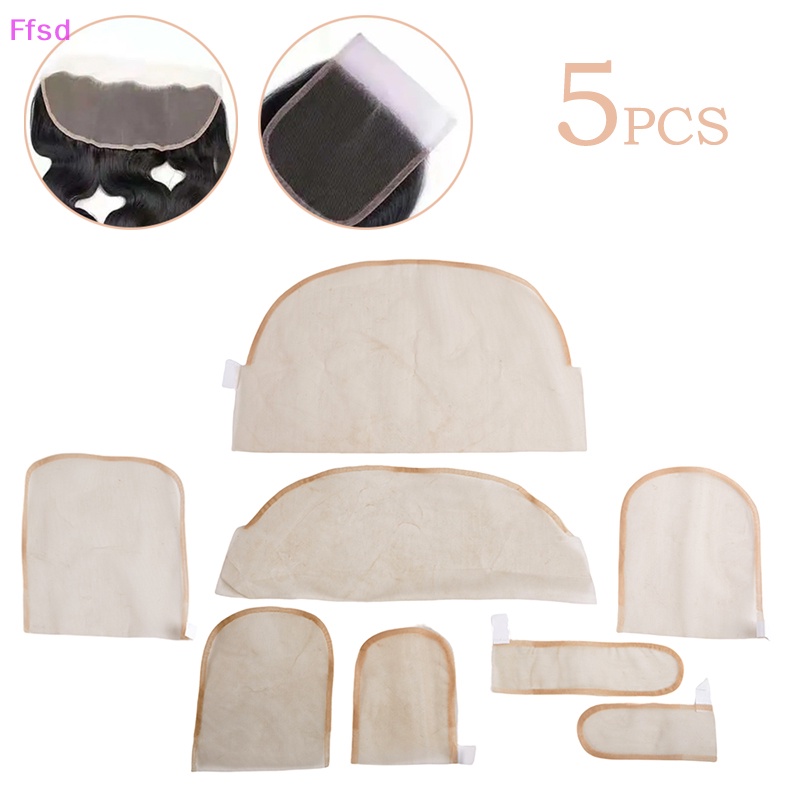 {Ffsd} Set 5 Lưới Ren Vô Hình Làm Phụ Kiện / Trang Trí Tóc