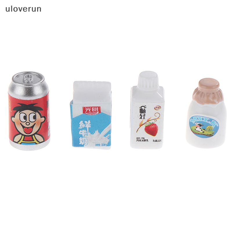 1 Bộ Bình Sữa Uống Nước Mini Trang Trí Nhà Búp Bê DIY
