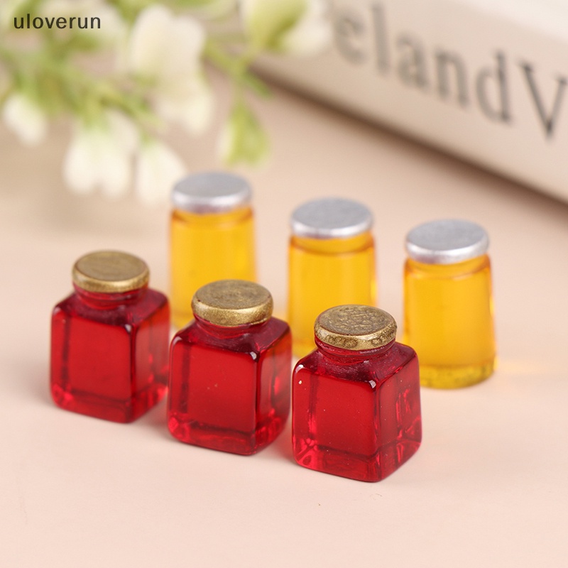 Set 3 Hũ Đựng Mật Ong Mini Tỉ Lệ 1 / 12 Trang Trí Nhà Búp Bê