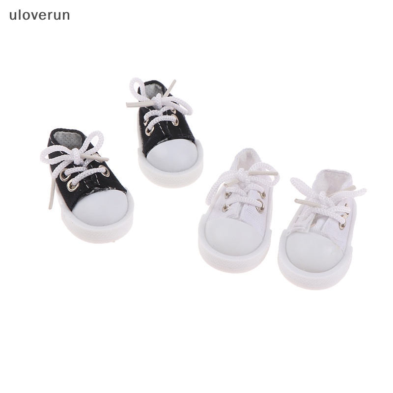 Đôi Giày Canvas 5cm Thắt Dây Cho Búp Bê 30cm Tỉ Lệ 1 / 6
