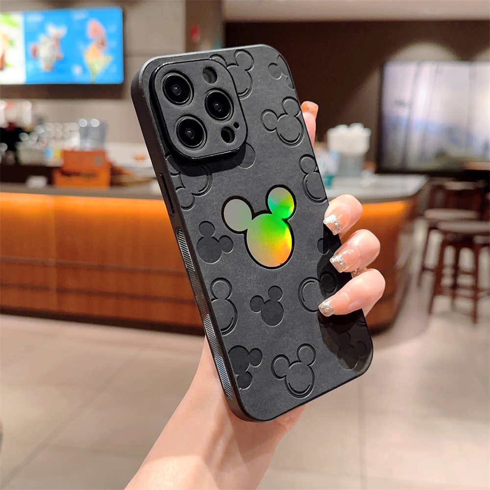 Ốp Điện Thoại Da Nam Châm Hình Mickey Sang Trọng Cho IPhone 11 Pro 14 12 11 13 Pro MAX 7 8 Plus XS MAX XR X XS 13 12 14 Pro 14
