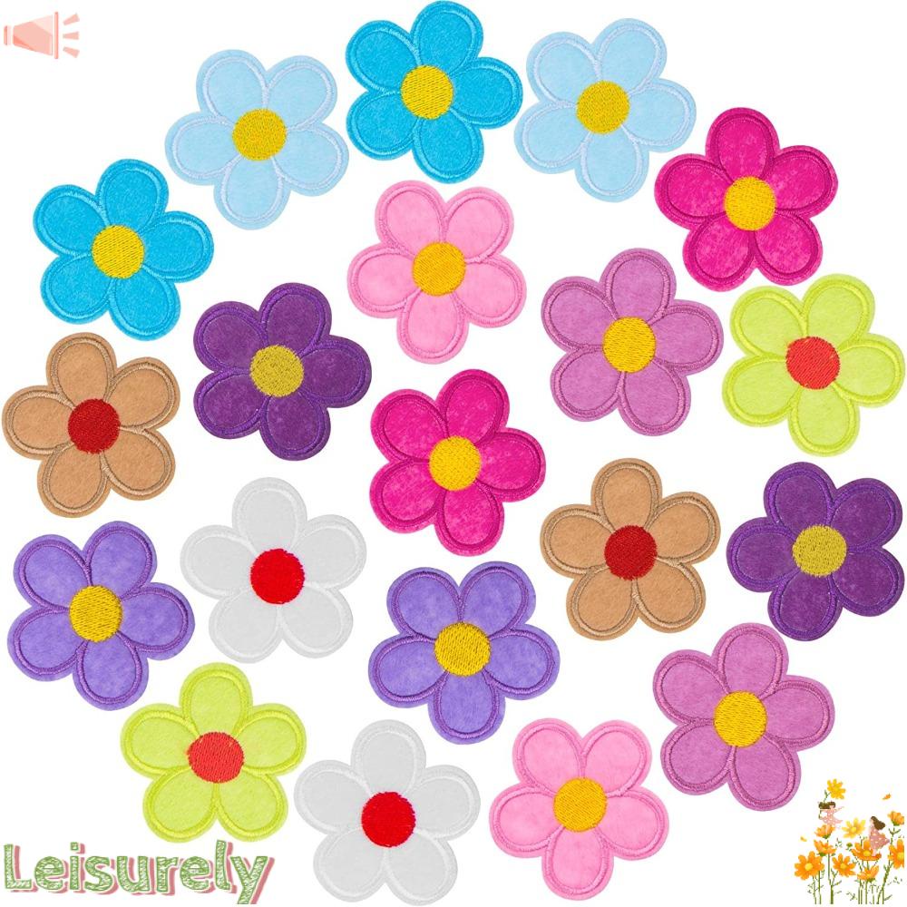 LEILY Sticker Ủi Thêu Hình Hoa Hướng Dương Nhiều Màu