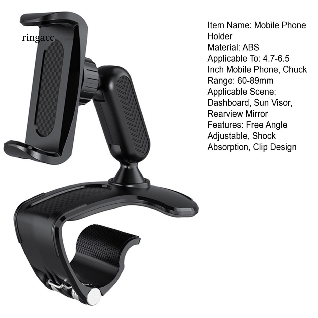 Rga Giá Đỡ Điện Thoại Gắn Bảng Điều Khiển Xe Hơi Hấp Thụ Sốc Không Khóa Có Thể Điều Chỉnh