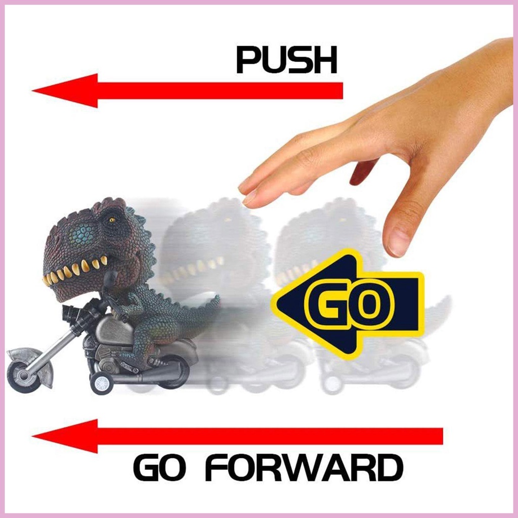 Mô Hình Xe Mô Tô Đồ Chơi Khủng Long Chạy Bằng Năng Lượng Ma Sát Đầu To Cho Bé shinvn