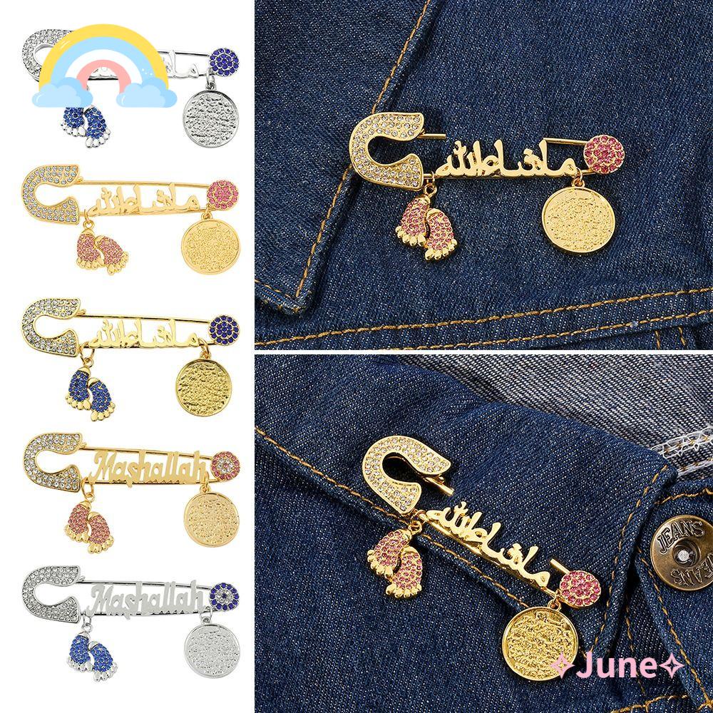 JUNE Ghim Cài Áo Hình Bàn Chân Mashallah