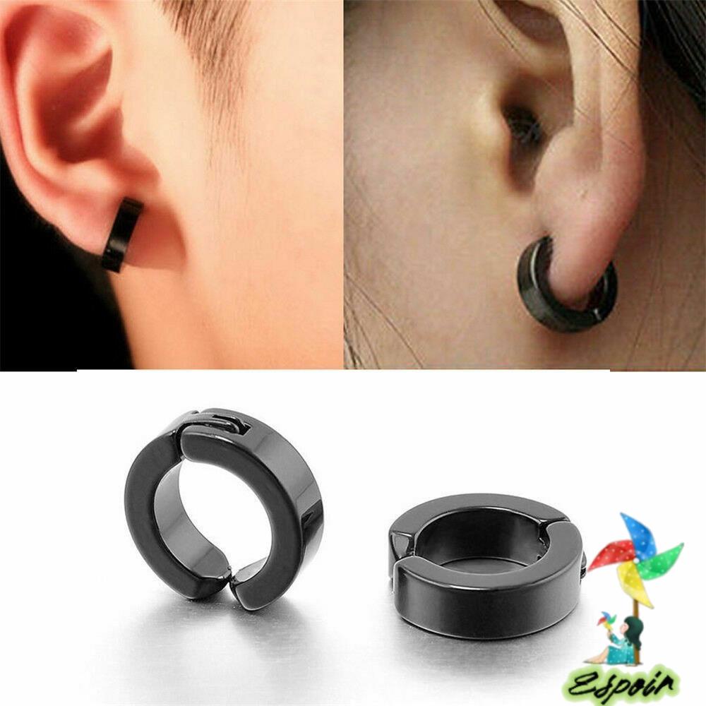 ESPO HUGGIES Khuyên Vành Tai Dạng Vòng Phong Cách Punk Cho Nam Và Nữ