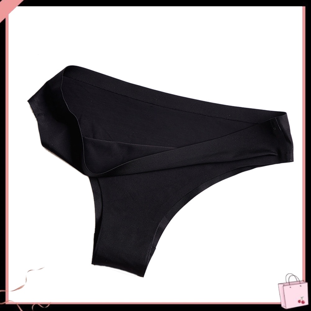 Set 5 Quần Lót Lọt Khe Lưng Thấp Siêu Mỏng Màu Sắc Trơn Quyến Rũ Cho Nữ