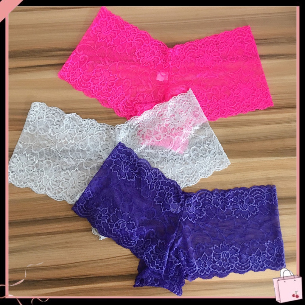 {Soltweter} Quần Lót Ren Rỗng Mềm Mại Lưng Vừa Chống Lộ Hàng Ngày Co Giãn Chống Lộ Hàng Ngày Cho Nữ