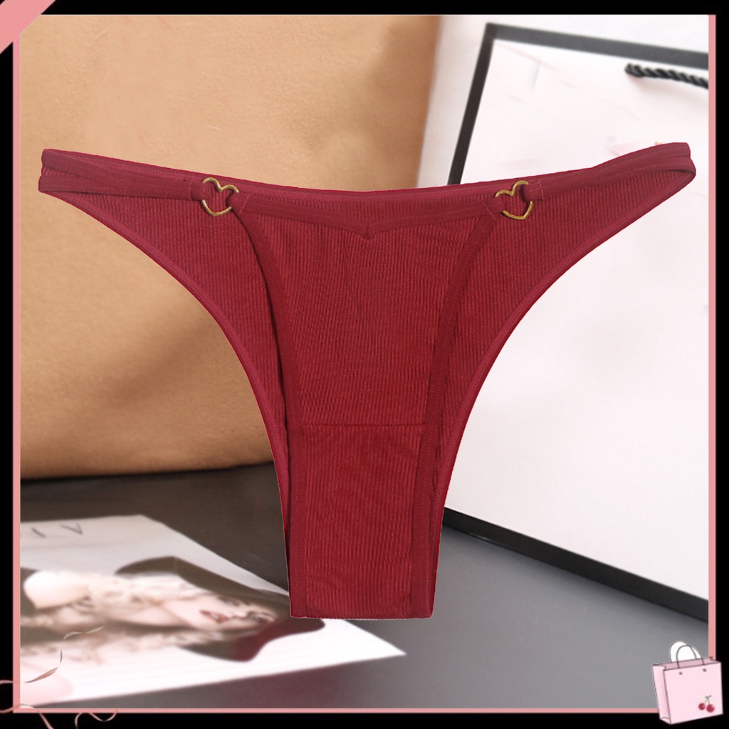 Quần Lót Lưng Thấp Siêu Mỏng Không Đường May Khóa Kim Loại Hình Trái Tim Gợi Cảm Cho Nữ