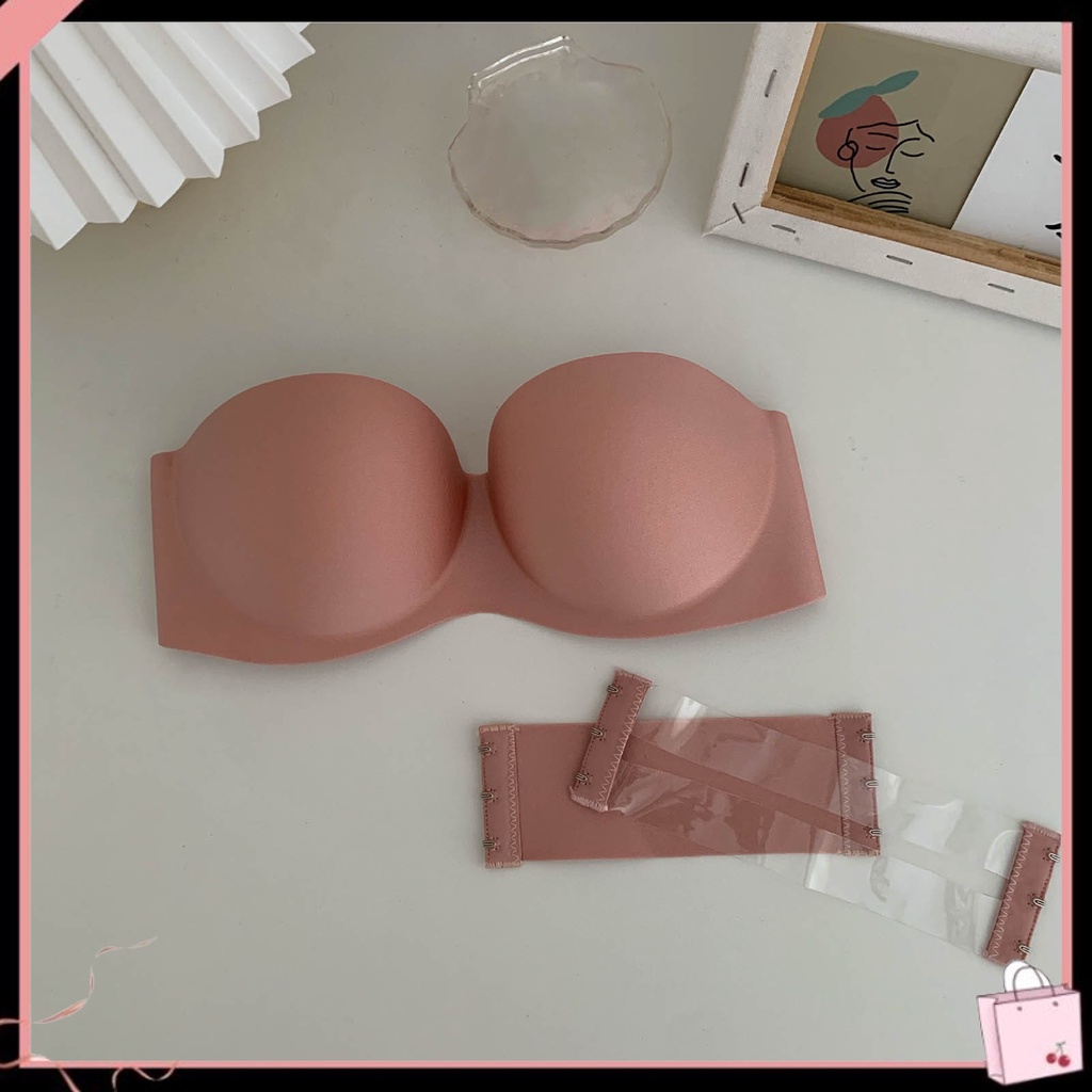 {Soltweter} Áo Ngực Không Dây Không Đường May Có Đệm Nâng Ngực Vô Hình Thoải Mái Mùa Hè Phụ Kiện Cho Nữ