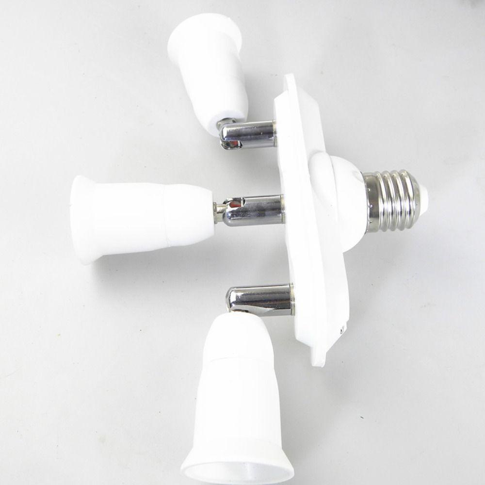 JANE Chuôi Đèn E27 3 Cổng Có Thể Điều Chỉnh Chất Lượng Cao Tiện Dụng Cho Gia Đình